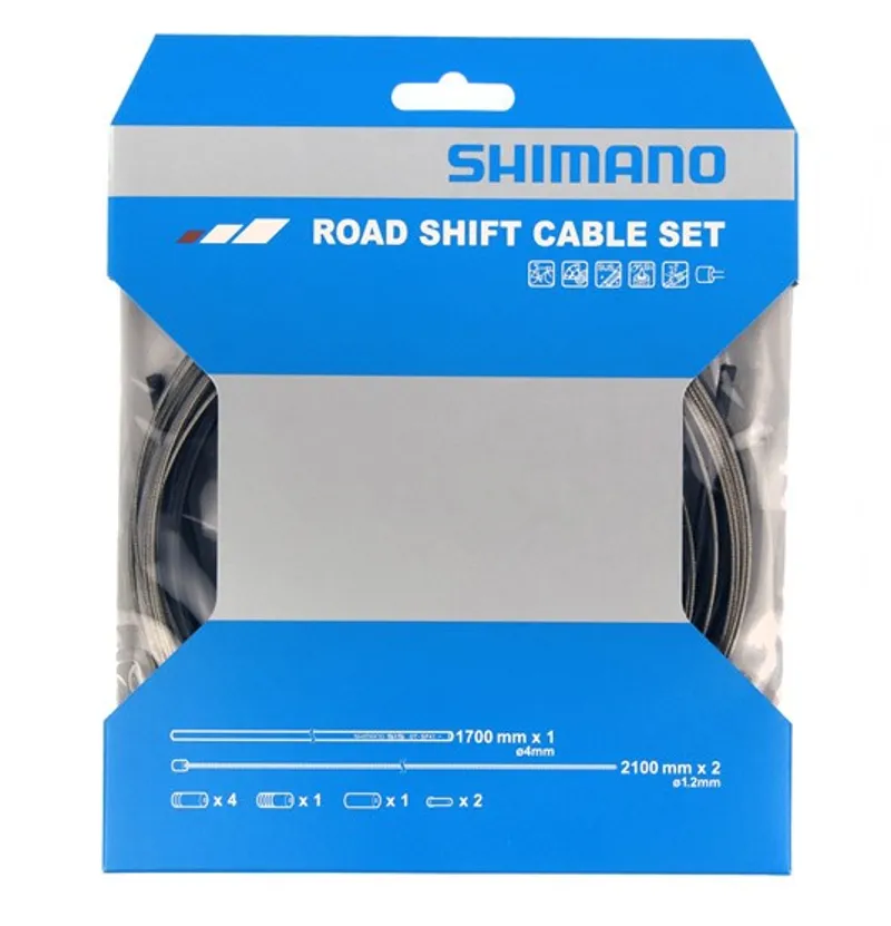 Road gear cable set stainless steel inner wire black